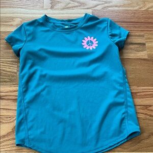 All in Motion Blue and Pink Short Sleeve Tee